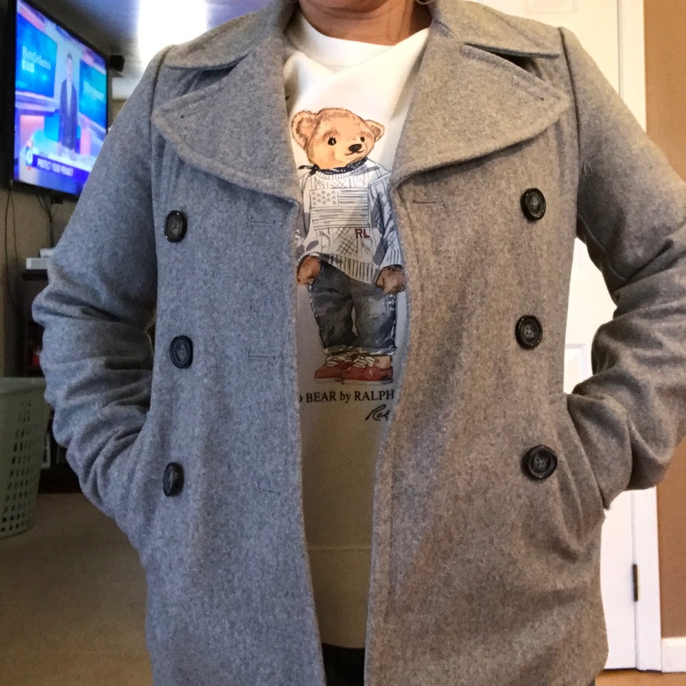 Old Navy Gray Peacoat